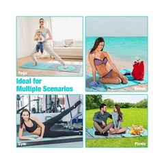 MoKo Hot Yoga Towel, Non-Slip Yoga Mat Towel with Grip Dots, 74.4″×… Fast