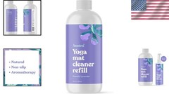 Yoga Mat Cleaner Spray Organic Lavender Deep Clean Non Slippery 16oz