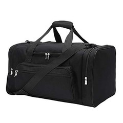 Sports Duffel Bag 20 inch for Travel Gym (20 inch) Black 20 Inch