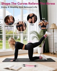 Pilates Kit for Home,24 pcs Workouts Sets for 14”Pilates Circles 8″ Yoga , Re…