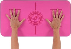 Eco-Friendly Yoga Pad with Warrior Grip & Patented Alignment for Optimal Safety
