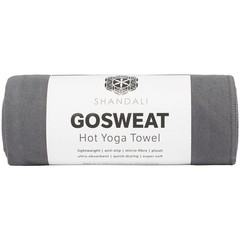 Shandali Hot Yoga Towel – Suede – 100% Microfiber, 72.00″ x 26.50″, Gray