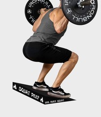 Slant Board for Weightlifting and Calf Stretching – Non-Slip Heel Elevated Sq…