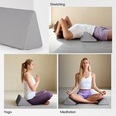 Small Wedge Pillow for Sleeping, Yoga, Meditation, Stretching, Small Wedge Pi…