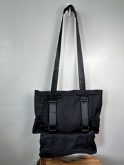 Beyond Yoga Black Tote Bag Drawstring Gym Yoga Studio Travel Zipper Bottom
