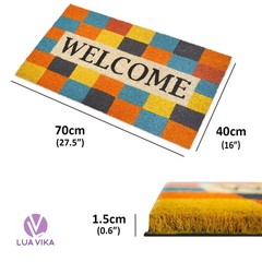 Doormat Coconut Modern Welcome 40×70 cm Doormat Outdoor and Indoor Doormat…