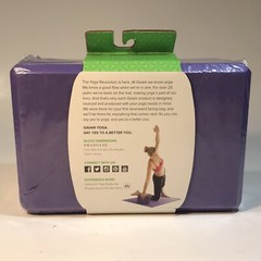 Gaiam Foam Yoga Block Purple Brand New/ Original packaging 9″W x 6″H x 4″D