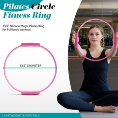 Pilates Ring, Silicone Magic Pilates Rings, Lightweight & Durable Flexible Fi…