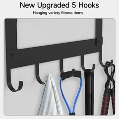 LSK Yoga Mat Holder Wall Mount, Black Yoga Mats Storage Rack, Home Gym Storag…