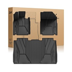 Floor Mats For Tesla Cybertruck 23-26, TPE All-Weather Black