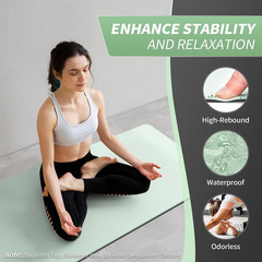 CAMBIVO Yoga Mat for Women Men Kids, 1/3 & 1/4 & 2/5 Inch Extra Thick Yoga Mat N