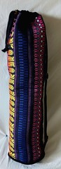 Guatemalan Woven Cotton Yoga Mat Bag Ethnic Tribal Padded Tote Sling Mayan Made