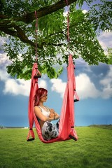 Yoga4You Aerial Yoga Swing Set – Yoga Hammock Hanging Swing – Aerial Sling In…