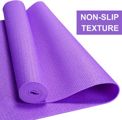 3 Mm Thick Yoga Mat Bulk, Non Slip Exercise Workout Fitness Pad for Women Men, G