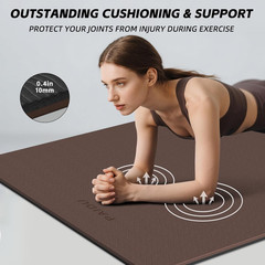 Extra Long Wide Yoga Mat 76″X33″X2/5 Inch – Non Slip Thick Exercise Mat for Home