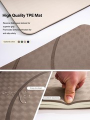 Large yoga mat,73’x35.5’x0.4’,extra thick and wide,10mm pilates mat,non-slip …