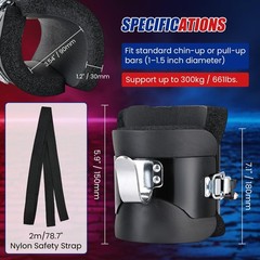 NYXOVA Gravity Inversion Boots with 2 Hooks – Anti-Gravity Hanging Foot Suppo…