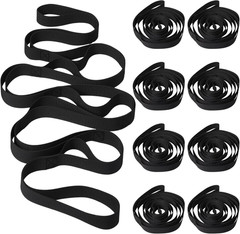 Foilswirl 8 Pack Stretching Strap with 10 Loops Bulk Yoga Strap Bulk for Physica