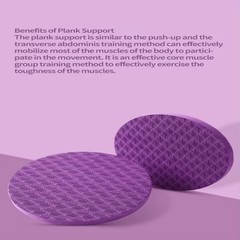 Yoga Knee Guard Foam Pilates Support Round Pads Anti Slip Fitness Mat 2 PCS