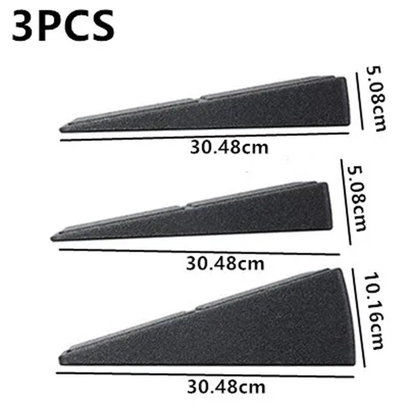 3Pcs/Set Yoga Bricks Squat Wedge Blocks Slant Board Adjustable Non-Slip Foot Str