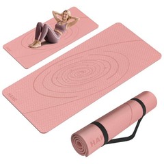 Large Yoga Mat Thick, 76″x32″x0.31″Wide POE 76″L x 32″W x 0.31″H, Peach pink