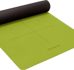 Eco Friendly Non Slip Yoga Mat Body Alignment System SGS Certified TPE Material