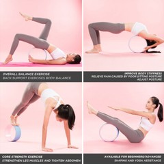 Sport Yoga Wheel Back Pain Massage Yoga Roller for Stretching Improving Backbend