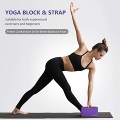 Yoga Block and Strap Set for General Fitness