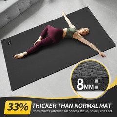 Yoga Mat for Women and Men, Extra Long and Wide Exercise Mat(72″x48″/84″x30″)…