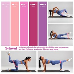 13 Piece Pilates Ring Set, Includes Pilates Ring, Yoga Ball, Fitness Band, Tension…