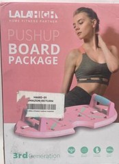 LALAHIGH Push Up Board, Portable Home Workout Equipment for Women -PINK