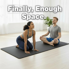 Extra Thick Yoga Mat Wide & Xl-Our 10Mm Extra Large Yoga Mat Thick Extra Wide an