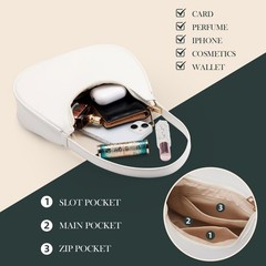 Shoulder Bags for Women Hobo Tote Handbag Mini Clutch Purse with Zipper Suita…