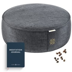 Luxe Velvet Meditation Cushion | Large Round Zafu Yoga Pillow | Posture Support