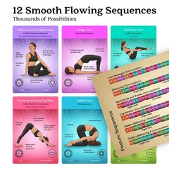 Premium Yoga Pose Cards Deck – 120+ Poses, Sequencing & Cues – Perfect Gift for