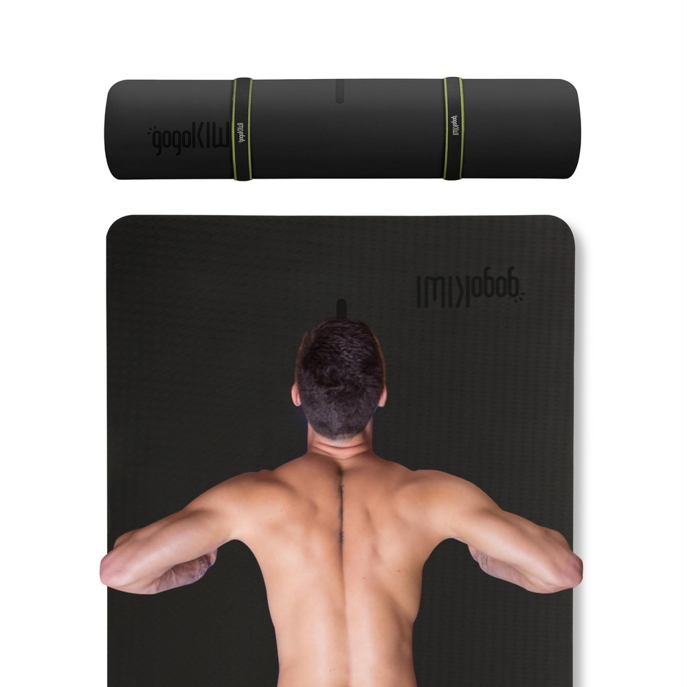Extra Wide Yoga Mat for Men Women (72″L x 36″W x 1/4″ Thick) Non Slip Fitness…
