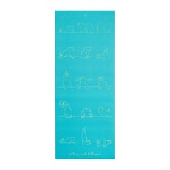 Kimjaly Kids Non Slip Yoga Mat 5 mm Blue Bear Designed Animal Printed F S