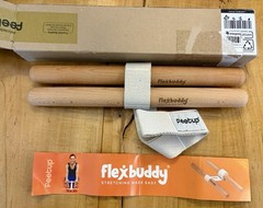 FeetUp Flexbuddy All In One Stretching Device Yoga Strap Flexibility Wood Cotton