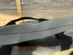 Hotworx Gym Yoga Mat Bag Shoulder Strap Duffel Gray EUC With Stretch Bands NIP