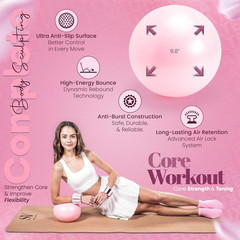 14-Piece Pink Pilates Kit for Women | Complete Home Workout Set