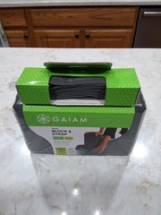 Gaiam Yoga Block and Strap Combo Set Alignment Support