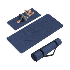Large Yoga Mat Thick, 76″x32″x0.31″Wide POE Exercise Mat with Non-S… Fast Ship