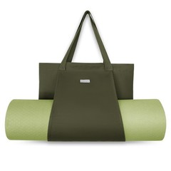 Yoga Mat Bag for , Canvas Yoga Tote with Mat Carrier Pocket, Wet/Dry Pocket, …