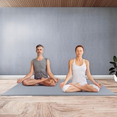 Large Yoga Mat – 6’x4’ Wide Exercise Mat – 8mm Thick Non-Slip Workout Mat
