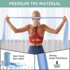 Stretch Bands for Exercise, 5 Levels Resistance Working 5 Colors