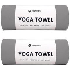 Eunzel 2 Pack Hot Yoga Towel Non Slip Yoga Mat Towel Non-Slip Sweat Absorbent