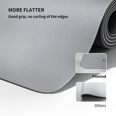 Professional PU Rubber Yoga Mat, Double-Sided Non Slip Sweat Resistant Exerci…
