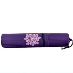 Canvas Cotton Yoga Mat Tote Bag with Adjustable Strap