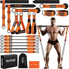 Durable Pilates Training Bar Set – Resistance Bands for Strength and Mobility
