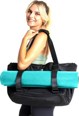 Extendable Yoga Mat Carrier with Straps & Laptop Pocket – Large Tote Bag
